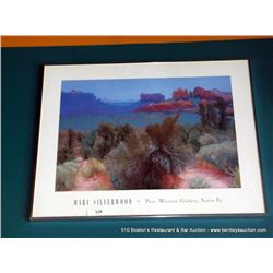 MARY SILVER WOOD SCENERY PRINT
