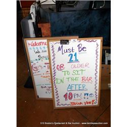 LOT: DRY ERASE BOARD 2X THE MONEY