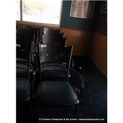 LOT: METAL AND CUSHION DINING CHAIRS 4X THE MONEY