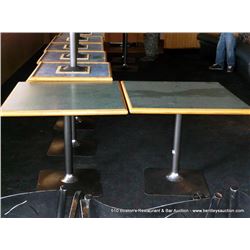 LOT: DINING TABLES 34" X 34" 2X MONEY