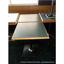 LOT: DINING TABLES 28" X 28" 2X THE MONEY