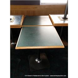 LOT: DINING TABLES 28" X 28" 2X THE MONEY