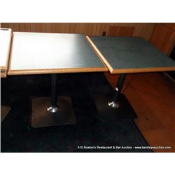 LOT: DINING TABLES 28" X 28" 2X THE MONEY