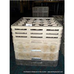 LOT: DRINKING GLASS TRAYS 4X MONEY