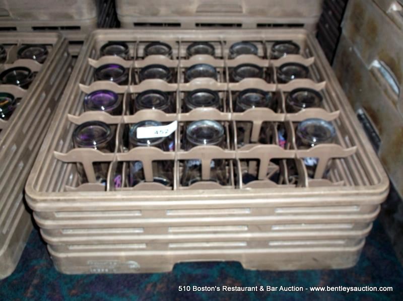 LOT DRINKING GLASS TRAY W/ GLASSES 19X MONEY