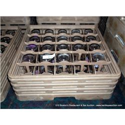 LOT: DRINKING GLASS TRAY W/ GLASSES 19X MONEY