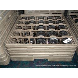 LOT: DRINKING GLASS TRAY W/ GLASSES 19X MONEY