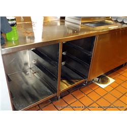 20' STAINLESS COUNTER W/ SILVER KING ICEBOX