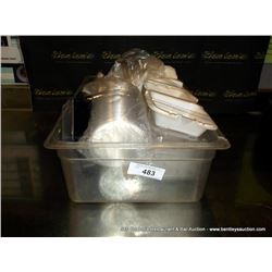 PLASTIC BIN: CONDIMENTS