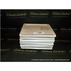 LOT: SQUARE PLATES 10X MONEY