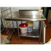 Image 1 : STAINLESS PREP TABLE