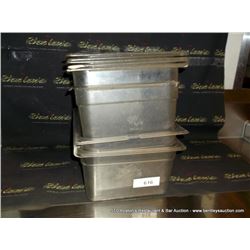 LOT: PLASTIC FOOD CONTAINERS W/ LIDS 4X MONEY