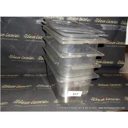 LOT: PLASTIC FOOD CONTAINERS W/ LIDS 4X MONEY