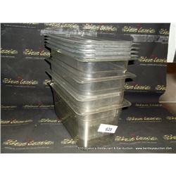 LOT: PLASTIC FOOD CONTAINERS W/ LIDS 4X MONEY