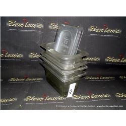 LOT: PLASTIC FOOD CONTAINERS W/ LIDS 4X MONEY