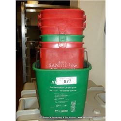LOT: PLASTIC BUCKETS 7X MONEY