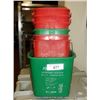 Image 1 : LOT: PLASTIC BUCKETS 7X MONEY
