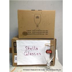 ----->PULLED BY LANDLORD<----- LOT: STELLA  ARTOIS BEER GLASSES 12X MONEY