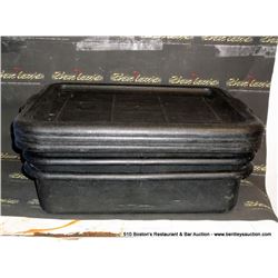 LOT: PLASTIC BINS 6X MONEY