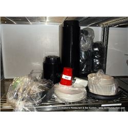 LOT: BOWLS, PLATES, CUPS