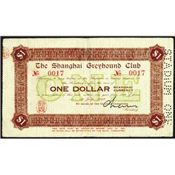 Shanghai Greyhound Club, 1929 Private Scrip Note.