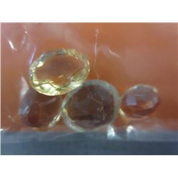 14 CTW Assorted cut Citrine gemstones