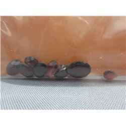 9 CTW Assorted cut Garnet gemstones
