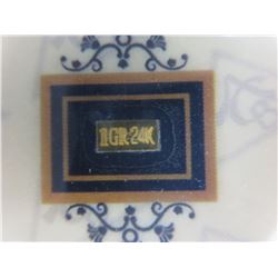 2 x .9999 Gold 1 grain certified bars