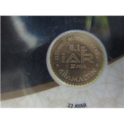 22KT Gold .916 pure Turkish mint coin