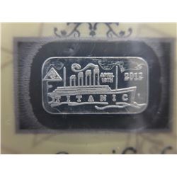 4 x .999 Silver Titanic Commemorative Bars