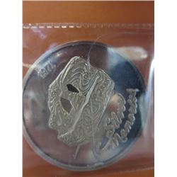 Old 1971 .999 silver 1 oz Mardi Gras round