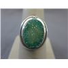 Image 1 : Sterling Silver ring set with Green Druzy
