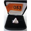 Image 2 : Rare - Unique Marquise cut Pink Kunzite ring