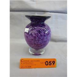 Signed - art glass vase by Dave Smith