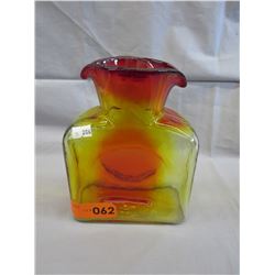 Mid-Century Amberina double spout vase by Blenko