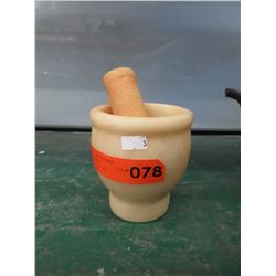 Marble mortar & pestle