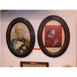 2 Vintage wood picture frames