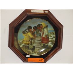 Framed "Nori Peter" collector plate