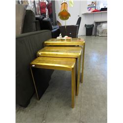 Used Gold nesting tables