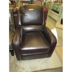 NEW - Black leather recliner