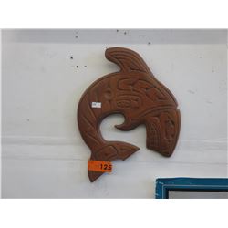Ray Thompson signed carving