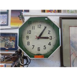 Large vintage electric wall clock