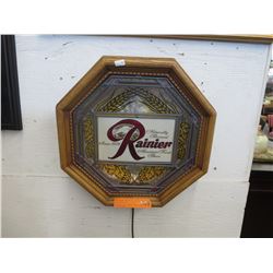 Electric Rainier beer sign - plastic