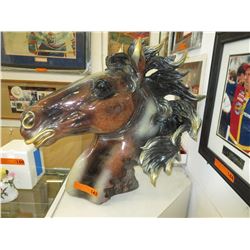 NEW Large Resin Horse Head Statue