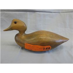 Signed Bob Draper wood duck carving