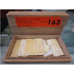10 Vintage Ivory piano keys