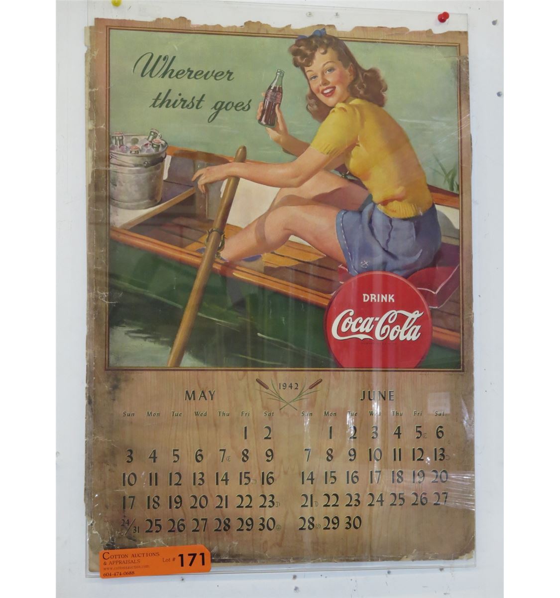 1942 CocaCola Calendar Pages