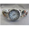 Image 1 : Ladies Quartz gemstone stretch band watch
