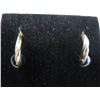 Image 1 : 10KT 2-tone Gold Hoop Earrings
