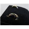 Image 2 : 10KT 2-tone Gold Hoop Earrings